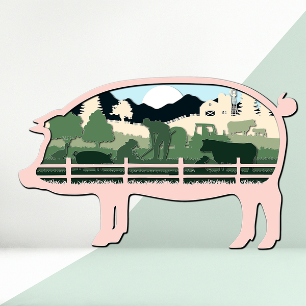 Set creativ - Porcușorul de la Fermă