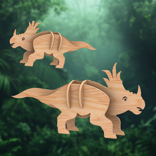 Triceratops Rhino - 3D Puzzle
