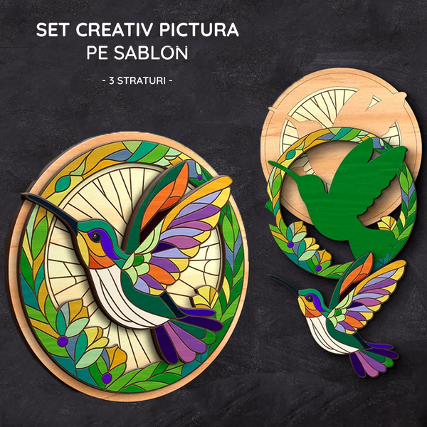 Set Creativ Pictura - Pasare Colibri