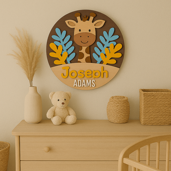 Girafa Vesela - Decoratiune Camera