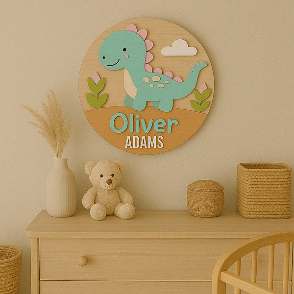 Dinozaur Prietenos - Decoratiune Camera